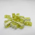 Miniatyrbilde 4 av 5: 2 stk. Original HUANO Musemikrobrytere 3 pinner 120 millioner klikk Musemikrobryter Erstatning Transparent Gul Transparent Yellow