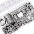 Miniatyrbilde 2 av 5: Rustfritt stål skive med oppbevaringsboks (pakke med 580) - Assortiment