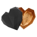 Miniatyrbillede 2 af 2: Hjerteformet gaveæske til Valentinsdag, romantisk gaveæske til Valentinsdag Black