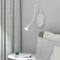 Miniatyrbillede 2 af 5: Touch-dæmpbar LED-vægmonteret sengelampe (sort), LED