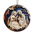 Miniatyrbilde 1 av 2: Delikat Julekrybbe Ornament Kunstnerisk Julehengende Anheng Ornament for å Feire Fødselen 7
