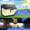 Miniatyrbild 2 av 5: 2-pack solcellslampor med rörelsesensor - 100 LED utomhus Moti