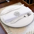 Miniatyrbillede 4 af 5: 8-pak Servietringe, Funklende Lotusblomster Rhinestone Bordserviet