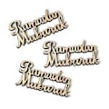 Pikkukuva 1 / 2: 15 kpl Ramadan Mubarak Puukoriste, lavaste, puukoriste Lesser Bairam -festivaalijuhliin