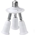 Miniatyrbilde 1 av 5: 3 i 1 E26 lyspære splitter adapter konverter for standard L
