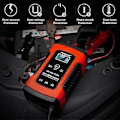 Miniatyrbillede 4 af 5: Oplader, booster og startkabler 12V 5000mA Fuldautomatisk batterioplader/vedligeholder til biler, motorcykler, ATV'er, autocampere, powersports,