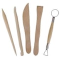 Pikkukuva 1 / 5: 1 pakkaus Keramiikkasavi Veistotyökalusetti (5 kpl) 5pcs