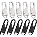 Miniatyrbild 1 av 5: Metalldragkedja ersättning, 10-pack, byt dragkedjelabel, dragkedja