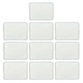 Miniatyrbillede 1 af 5: 10 stk. blanke læder hat patches 8 former til hat jeans skjorte jakker, blanke sublimerings patches dekorative patches små Rectangle 1 small