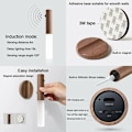 Miniatyrbild 3 av 5: Smart Sensor Nattlampa för Människokropp, Laddningsbar Sensorlampa