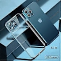 Miniatyrbild 5 av 5: TPU Allomfattande Mobiltelefonfodral, Linsskyddsfodral Lämpligt För Iphone13 Linsskyddsfilm Anti-fall Skyddskåpa (havsblå)