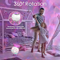Miniatyrbilde 3 av 5: Galakseprojektor, Stjerneprojektor 360° Rotasjon Sensorlys, St