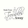 Pikkukuva 2 / 5: Soak All Your Troubles Away Kylpyhuoneen seinätarrat Koti Huone Tapetti Flye254271