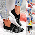 Miniatyrbild 1 av 5: Slip-on skor med ortopedisk sula Dammode Sneakers Platform Sneaker för kvinnor Promenadskor.39.Rosa