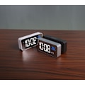 Miniatyrbild 4 av 4: Silver digital väckarklocka, digital klocka LED väckarklocka, digita