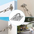 Miniatyrbillede 5 af 5: M5 Øjeskruer i rustfrit stål (12 stk.), loftskrog, krog i rustfrit stål, loftskrogsplader, væg U-form til båd, yoga, træningsstrop, gynge, hængekøje
