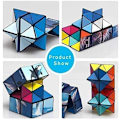 Miniatyrbild 3 av 5: Rubiks kub 2 i 1, Rubiks kub, slät yta - hållbar och C