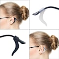 Miniatyrbillede 2 af 5: (7 par sort) 14 stk. briller Anti-slip silikone øreklips, glas
