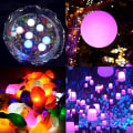 Miniatyrbillede 2 af 5: 100 stk./parti 100 x Hvide Runde Led Flash Ball Lampe Ballon Lys l