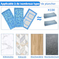 Miniatyrbild 5 av 5: 3-pack, Blå Swiffer-kompatibla, återanvändbara ersättningsdukar