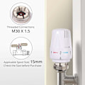 Miniatyrbilde 3 av 5: Termostatisk radiatorhoved 3 stk radiator termostathoved TRV