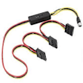 Pikkukuva 1 / 5: DC5.5x2.5 Uros SATA Naaras Virtakaapeli 12V5A - 5V Muuntimet DC5525 - Sata Liitin HDD:t Kaapeli One for three