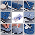Miniatyrbild 3 av 5: Grommet-set 200 st med 3 st monteringsverktyg