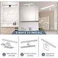 Miniatyrbillede 2 af 3: LED Spejllampe Spejl med Belysning 5W 30 CM Badeværelseslampe til Spejlskab Bad 4000K Neutral-hvid Badlampe Spejllampe