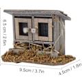Miniatyrbild 4 av 5: Dockhustillbehör 1/12 Miniatyrträdgård Coop för Dockhus Wo
