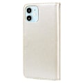 Pikkukuva 3 / 5: Ruusuaiheinen nahkakotelo iPhone 12:lle Gold