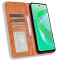 Pikkukuva 2 / 5: Infinix Smart 8 4G X6525 / Smart 8 HD 4G Retro PU-nahkainen puhelinkotelo lompakkotelineellä Style B