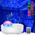Miniatyrbillede 1 af 5: Stjernehimmel Projektor, Galaxy Projektor Lampe, Indbygget Bluetooth S