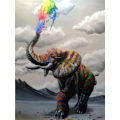 Pikkukuva 1 / 5: 30x40cm 5D DIY timanttimaalaus täydellinen,éléphant#H,DIY timantti Reinin
