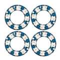 Miniatyrbillede 1 af 5: 4 stk. LED Ring Lampe Board RGB Fuld Farve 8 stk. LED WS2812 5050 Chip til Dekoration