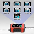 Miniatyrbillede 3 af 5: Oplader, booster og startkabler 12V 5000mA Fuldautomatisk batterioplader/vedligeholder til biler, motorcykler, ATV'er, autocampere, powersports,