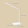Pikkukuva 5 / 5: Langaton LED-pöytävalaisin, USB ladattava, 2000 mAh, paristokäyttöinen, kosketuskytkin, 3 LED-väriä, 6 kirkkaustasoa, himmennettävä, kannettava pöytävalaisin