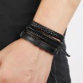 Miniatyrbillede 5 af 5: Armbånd til mænd og kvinder, hampesnore træperler etniske tribal armbånd