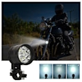 Miniatyrbillede 2 af 5: 1 stk Super Lys Hvid Motorcykel LED Projektor Forlygte Vandtæt