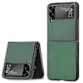 Miniatyrbild 1 av 5: FOR Fodral för Samsung Galaxy Z Flip3 5G, Slimmad reptålig flipfodral i läder för Samsung Galaxy Z Flip3 5G, Grön