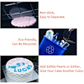 Miniatyrbilde 5 av 5: 1 sett med 4 trykkmatter for fondant - 4 ruller rottingtrykk