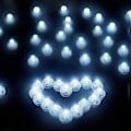 Pikkukuva 1 / 5: LED-Ilmapallot, Pyöreät LED-Ilmapallovalot, Kotiin Halloweeniin, Jouluun, Hääjuhliin, Syntymäpäiville, Juhliin, 100 KPL (Valkoinen)
