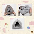 Miniatyrbillede 4 af 5: Stor Kanin Hule Seng Bunny Varmt Telthus Lille Dyr Trekant