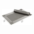 Pikkukuva 3 / 5: Pestävä harmaa 6-osainen PVC-kovamuovi, lämmönkestävät, liukumattomat tabletit, 45 cm x 30 cm