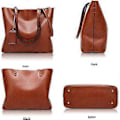 Miniatyrbillede 4 af 5: Dame Top Handle Satchel Håndtasker Skuldertaske Messenger Tote Taske Pung