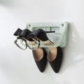 Miniatyrbillede 2 af 3: Badeværelse Husholdning Ikke-perforeret Tøfler Opbevaringshylde 4 Stykker