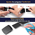 Miniatyrbilde 4 av 5: Herre Nylon Belte - Svart Plastspenne - Fullt Justerbar Arbeid