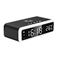 Miniatyrbillede 1 af 5: 3 I 1 Digital LED Bord Vækkeur Termometer 15W Trådløs Oplader Med Trådløs