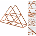 Miniatyrbillede 4 af 5: Rose Gold Trekantet Servietholder Luksus Retro Servietholder Papir