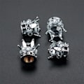 Miniatyrbillede 5 af 5: Håndlavede Bling Bling Rhinestone Dækventilhætter 4 Pak