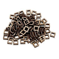 Miniatyrbild 1 av 5: Obehandlade ihåliga fyrkantiga träbitar för träslöjd, modellbygge, pyssel, DIY julgransprydnad i trä 100 Pieces 10x10mm